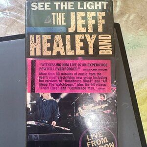 New Sealed The Jeff Healey Band See The Light Live From London VHS 1989